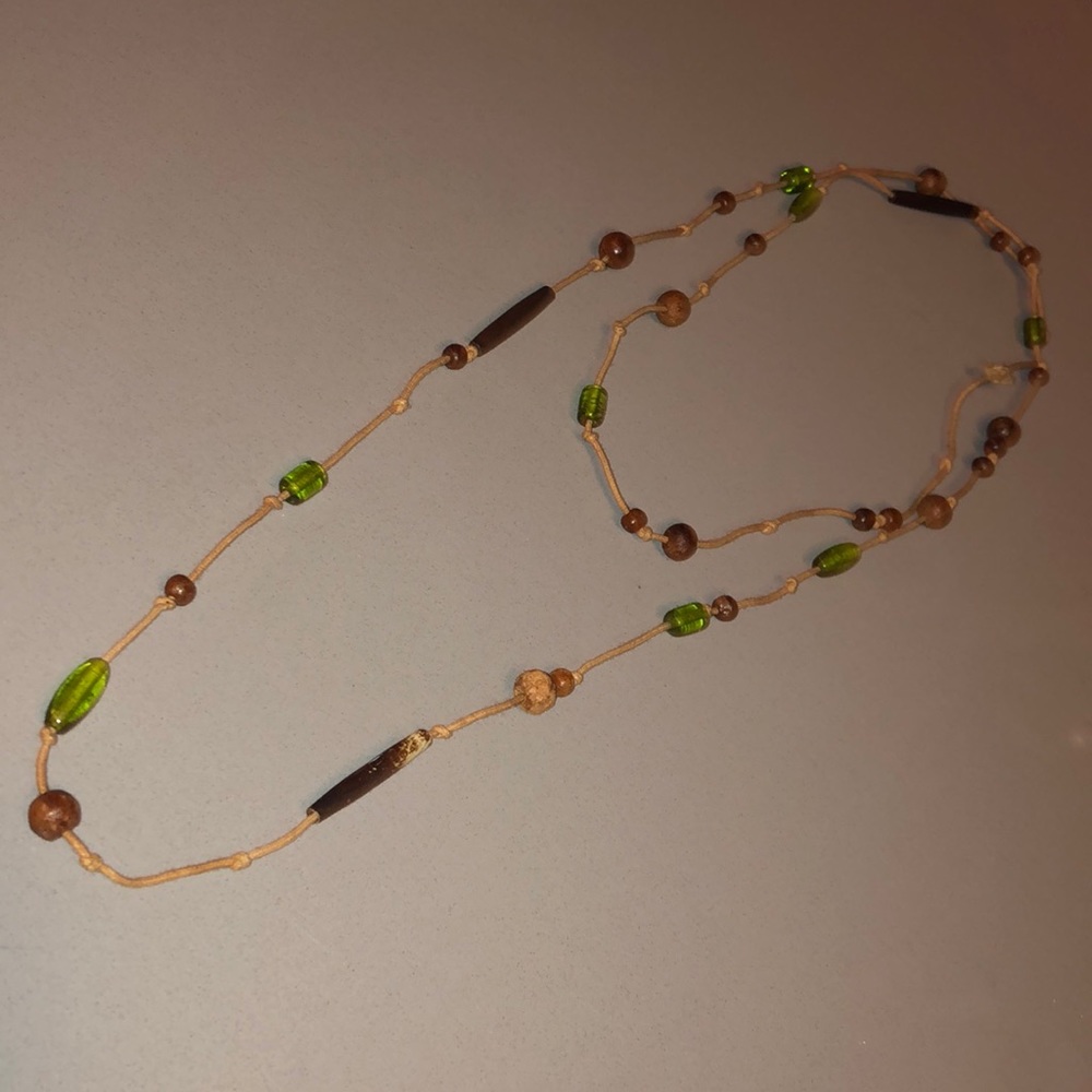 Handcrafted wooden beaded Necklace